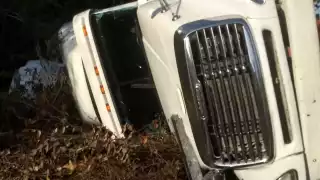 Así terminó la pesada unidad después del accidente