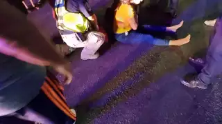 La mujer fue atendida por paramédicos