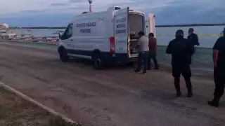 A pesar de que fue encontrado durante la noche, el cuerpo fue levantado durante las primeras horas de este día