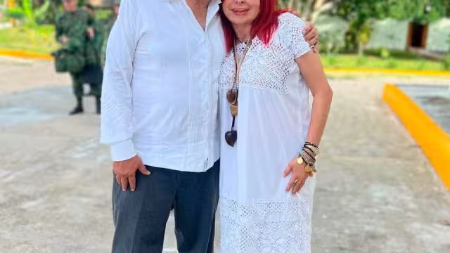 El presidente Andrés Manuel López Obrador estuvo acompañado de la gobernadora de Campeche, Layda Sansores