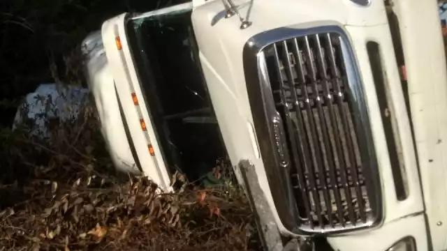 Así terminó la pesada unidad después del accidente