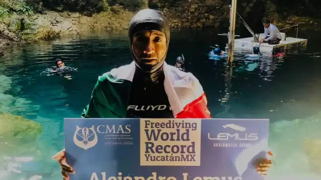 Alejandro Lemus tratará de romper este lunes el récord en la modalidad libre