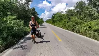 El Forrest Gump alemán prevé llegar a Cancún en el transcurso de la tarde, aunque podría arriban antes de lo mencionado