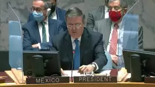 Ebrard encabeza debate sobre tráfico de armas en Consejo de Seguridad de la ONU