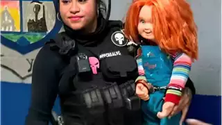 El muñeco de Chucky quedó en evidencia