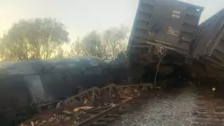 Se descarrila un tren de carga en Nogales, Sonora