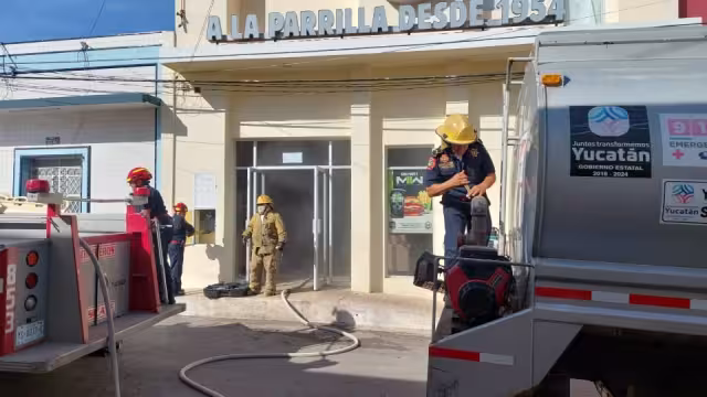 Una parrilla comenzó a echar humo