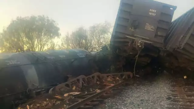 No hay heridos en el descarrilamiento del tren en Nogales