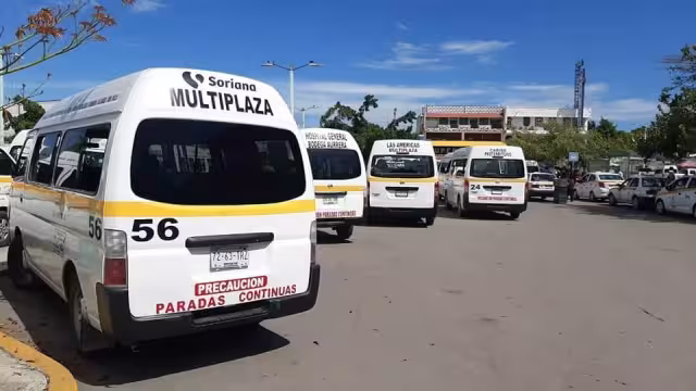 Operativo a transporte público en Chetumal