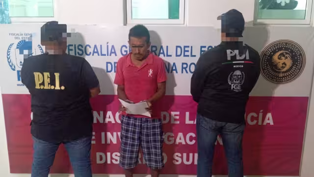 Oficiales de la SSP y Fiscalía estatal cumplieron una orden de aprehensión contra Gaspar, de 43 años.