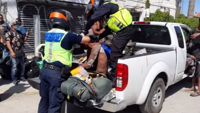 En un edificio abandonado, se desato una trifulca entre dos grupos de migrantes que presuntamente quería despojar del lugar a los que ya habitaban ahí