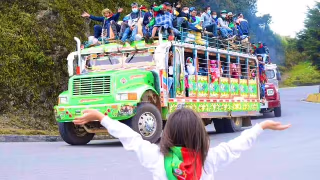 Las manifestaciones en Colombia