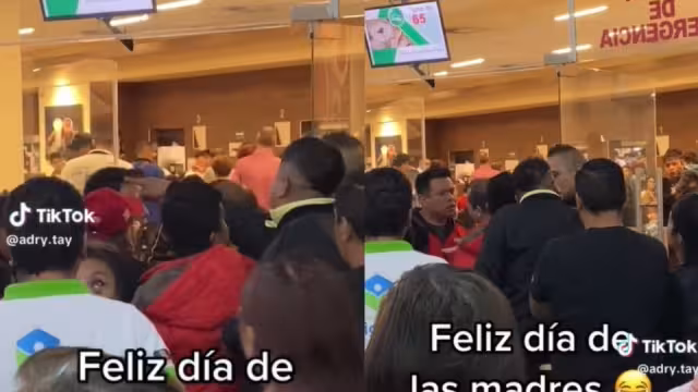 Los hombres comenzaron a pelear debido a la gran fila que había para poder ingresar al restaurante