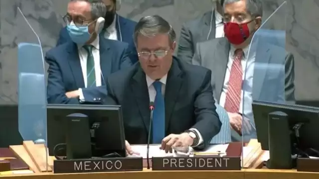 Ebrard encabeza debate sobre tráfico de armas en Consejo de Seguridad de la ONU
