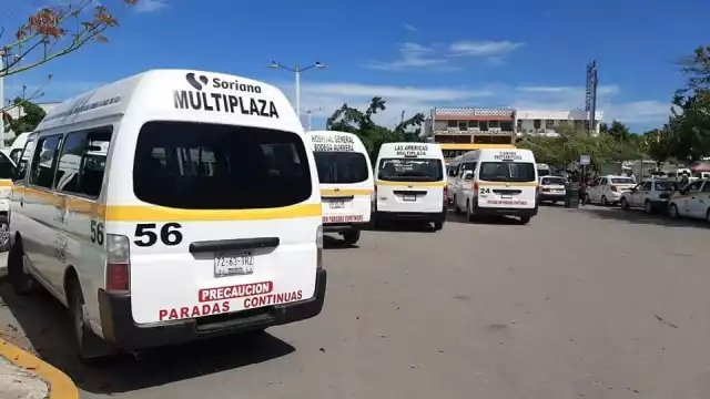 Operativo a transporte público en Chetumal