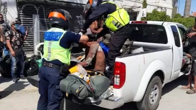 En un edificio abandonado, se desato una trifulca entre dos grupos de migrantes que presuntamente quería despojar del lugar a los que ya habitaban ahí