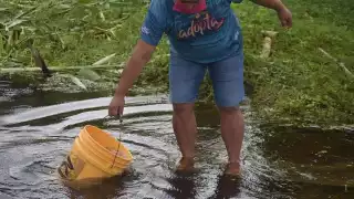 El agua que usan no es para consumo humano