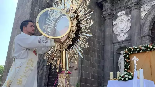 Inicia fiesta de Corpus Christi en Hunucmá tras haberse suspendido por el COVID-19