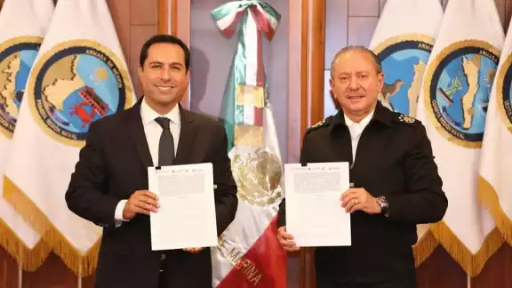 El pacto establece la coordinación para el desarrollo portuario de la Entidad, a través de la promoción y comercialización