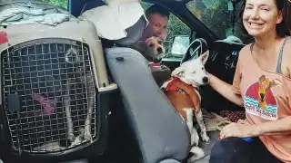 Van hacia su primera parada: El aeropuerto de Cancún