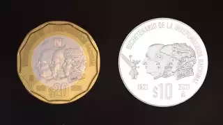 Presentan monedas de 10 y 20 pesos creadas por Banxico para conmemoraciones de 2021