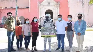 La actividad la realizó una brigada de transformación del Tren Maya