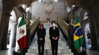 Claudia Sheinbaum junto con Dilma Rousseff