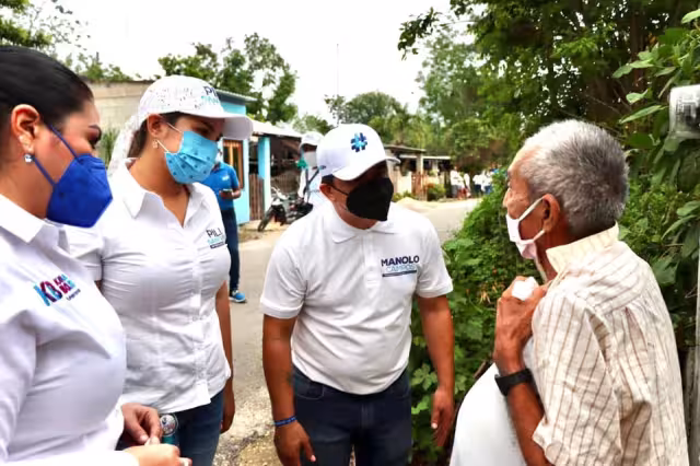 Pili Santos estuvo de visita en Buctzotz e Izamal en donde invitó a los habitantes a votar este 6 de junio