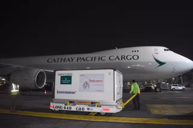 Este es el avión que trajo el embarque