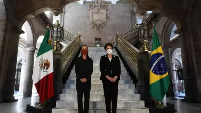 Claudia Sheinbaum junto con Dilma Rousseff