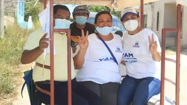 Raúl Romero visitó Peto, y en su reunión pidió apoyo a los colonos a votar por él este próximo 6 de Junio