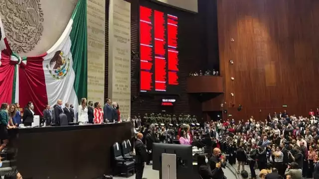 Luisa María Alcalde, Secretaria de Gobernación, entrega Quinto Informe ante el Congreso
