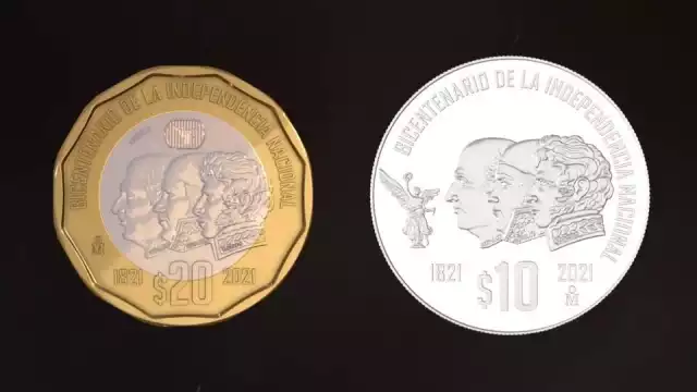 Presentan monedas de 10 y 20 pesos creadas por Banxico para conmemoraciones de 2021