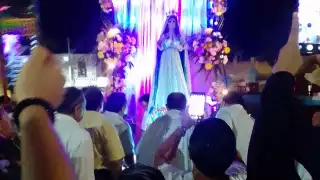Celebran procesión a la Virgen de la Estrella en Peto