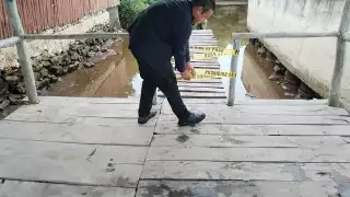 El fuerte 'Norte' causó el colapso del sendero de Punta Morena en San Felipe