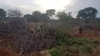 Los trabajos se realizan a pesar de que en las inmediaciones del lugar existen asentamientos humanos