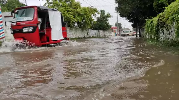El CBTIS 80 fue activado como refugio temporal. Foto: Ayuntamiento de Motul El CBTIS 80 fue activado como refugio temporal. Foto: Ayuntamiento de Motul