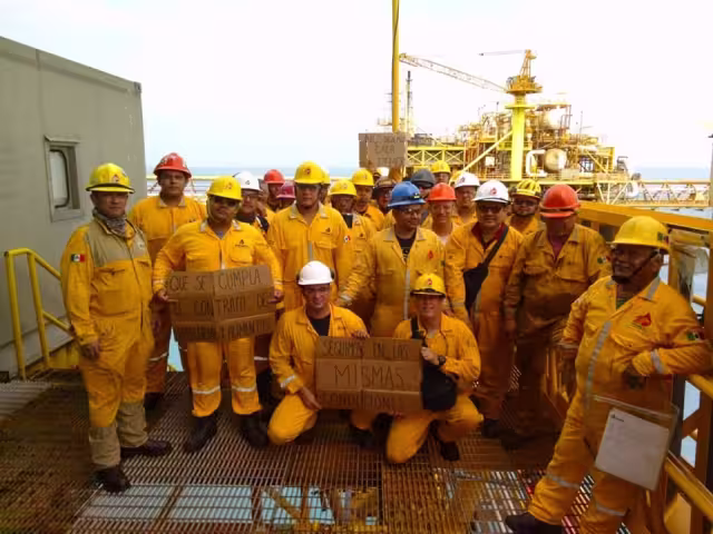 Nueva protesta en Pemex