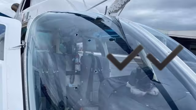 Civiles armados abrieron fuego contra el helicóptero