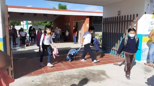 Desde noviembre, los niños comenzaron a asistir de manera presencial