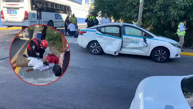 La mujer fue trasladada a un hospital de la ciudad debido a que presentaba fuertes dolores