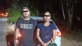 Detienen a pareja de Tulum por sustraer a un cachorro pitbull de un domicilio