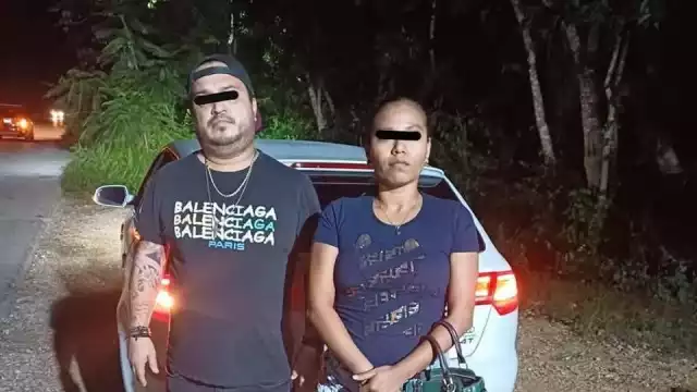 La detención de los ladrones se llevó a cabo en la carretera Chemax-Cobá donde se encontró al cachorro