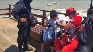 Socorristas llegaron hasta el “muelle de chocolate” donde se encontraba la joven