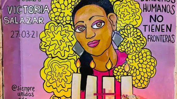 El mural de Victoria fue reparado tras haber sido vandalizado en días enteriores El mural de Victoria fue reparado tras haber sido vandalizado en días enteriores