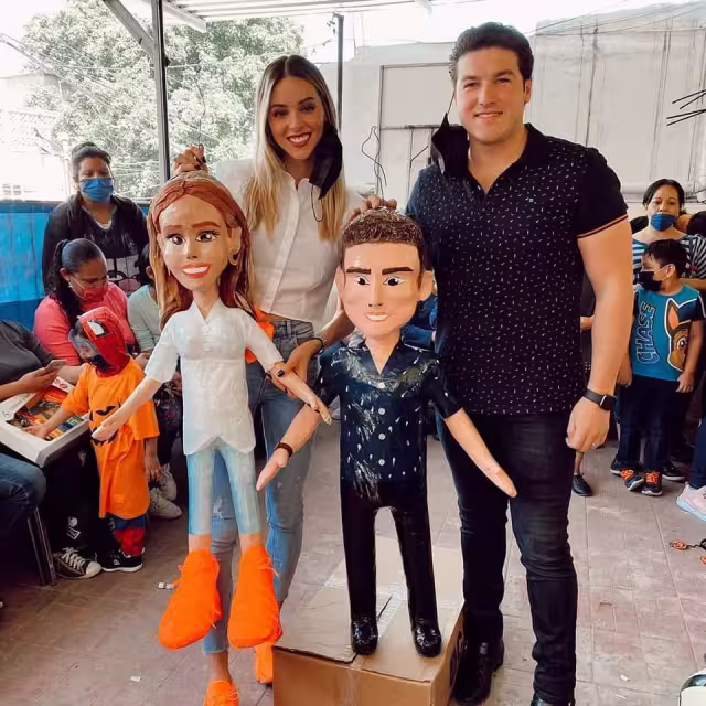 La pareja fue criticada en redes por organizar una fiesta a niños con cáncer, pese a contingencia por Covid-19. Foto: Redes Sociales