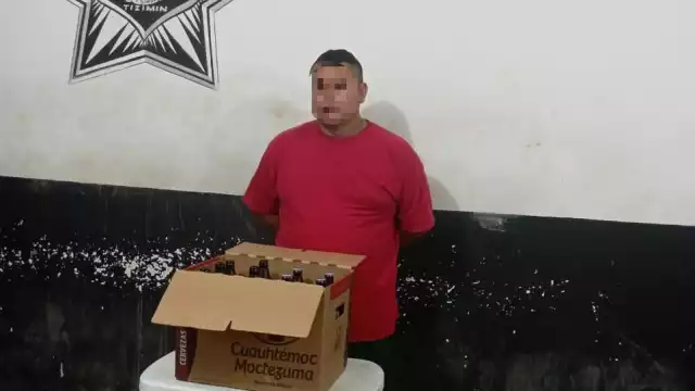 Manuel Guadalupe fue sorprendido vendiendo licores ilegalmente en Sucopó