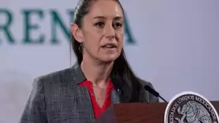 Claudia Sheinbaum durante la conferencia matutina