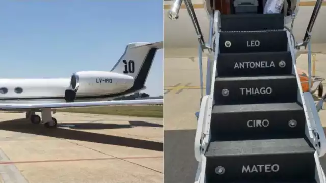 El presidente de Argentina viajó en el avión de Messi; estará 4 días en México