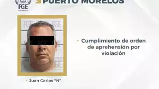 Por violación detienen a un hombre en Puerto Morelos; tenía a su hija de 14 años viviendo como su pareja sentimental
